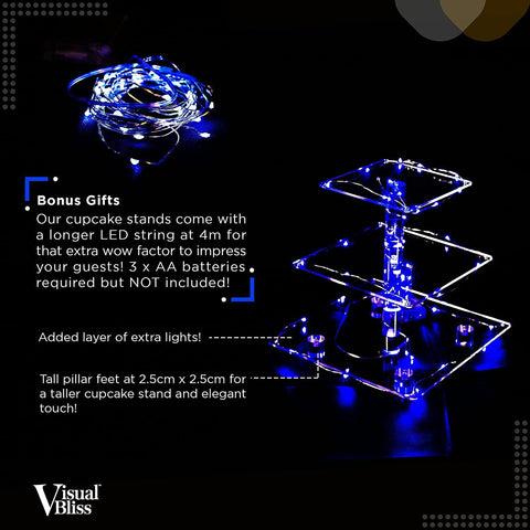 3 Tier Acrylic Cake Display Stand