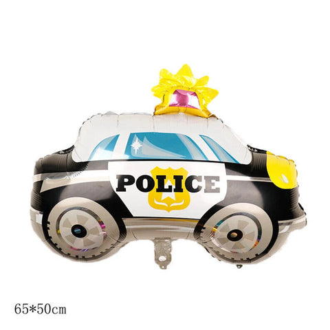 5 pcs Policeman Car Birthday Balloons