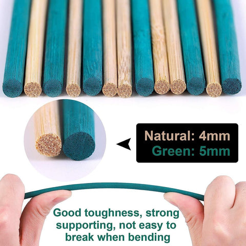 120x Bamboo Plant Sticks 16"