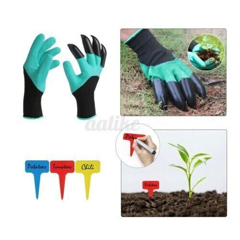 2 Pack 7 Gallons Non-woven Fabrics Grow Bag, Gloves with Claws