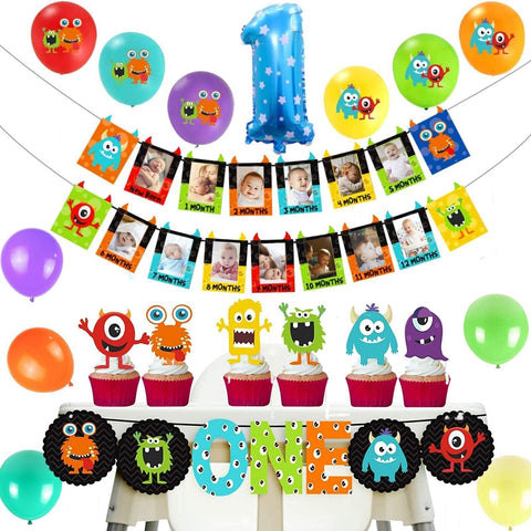 1st Birthday Alien Monster Party Decoration