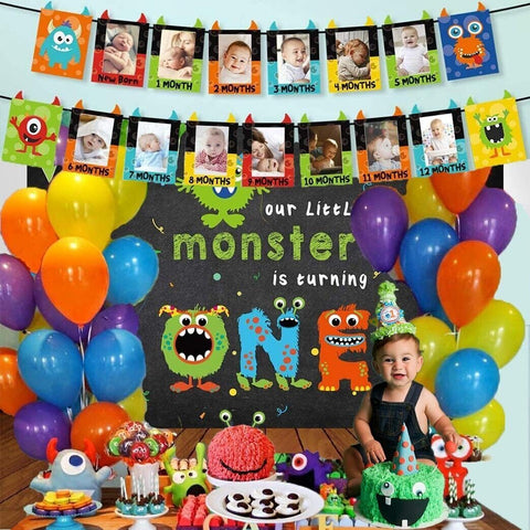 1st Birthday Alien Monster Party Decoration