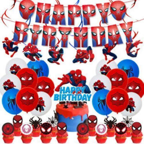 Spiderman Themed Birthday Party Decorations