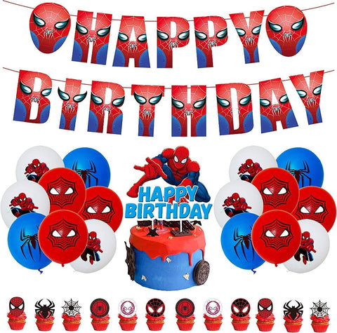 Spiderman Themed Birthday Party Decorations