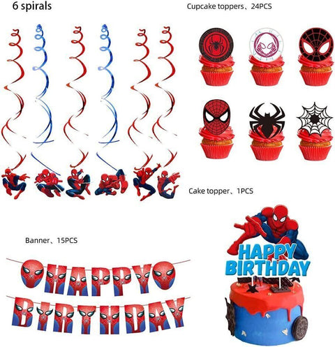 Spiderman Themed Birthday Party Decorations