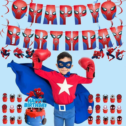 Spiderman Themed Birthday Party Decorations