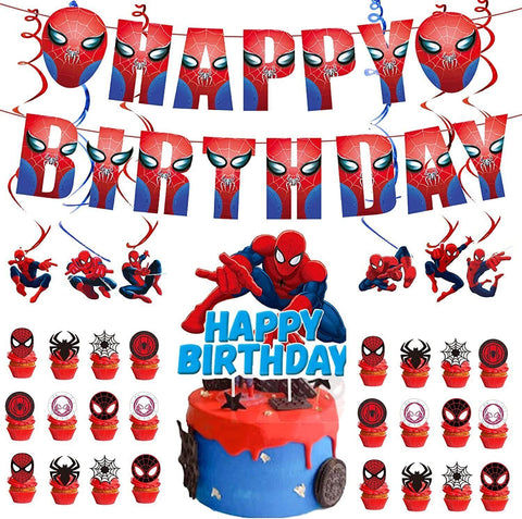 Spiderman Themed Birthday Party Decorations