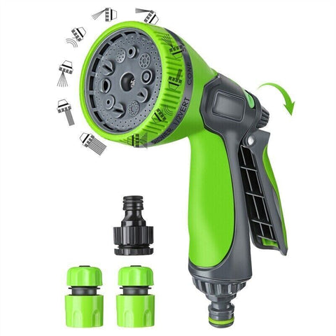 10 Function Spray Nozzle Water Hose Gun Multi Pattern Garden Adjustable Mist