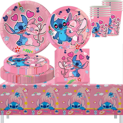 51pcs Stitch & Lilo Pink Party Set