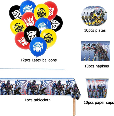 43 pcs Transformers Party Tableware