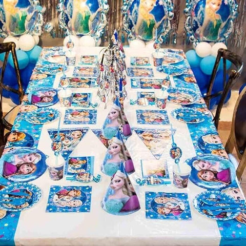 41 pcs Frozen Birthday Tableware And Hats