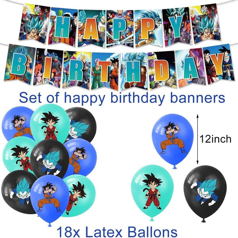 Dragon Ball Z Goku Theme Birthday Party Decoration