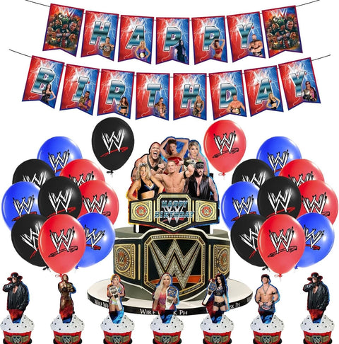 32pcs Wrestling Theme Party Decoration