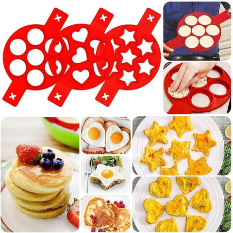 3pcs Silicone Nonstick Pancakes Maker