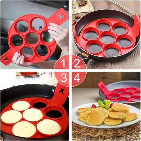 3pcs Silicone Nonstick Pancakes Maker