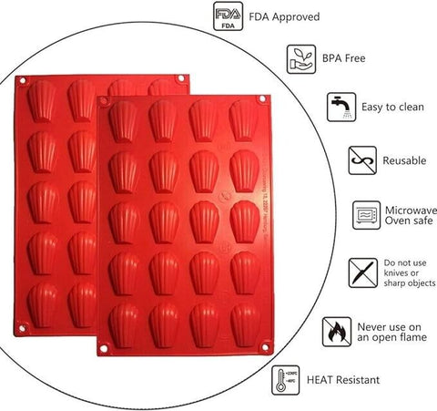 2 x Silicone Mould Tray